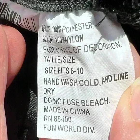 Gothic Spider Web Dress Purple Black Mesh | Halloween Costume Cosplay Emo Grun - Picture 10 of 11